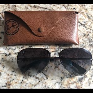 Ray Ban silver aviator sunglasses